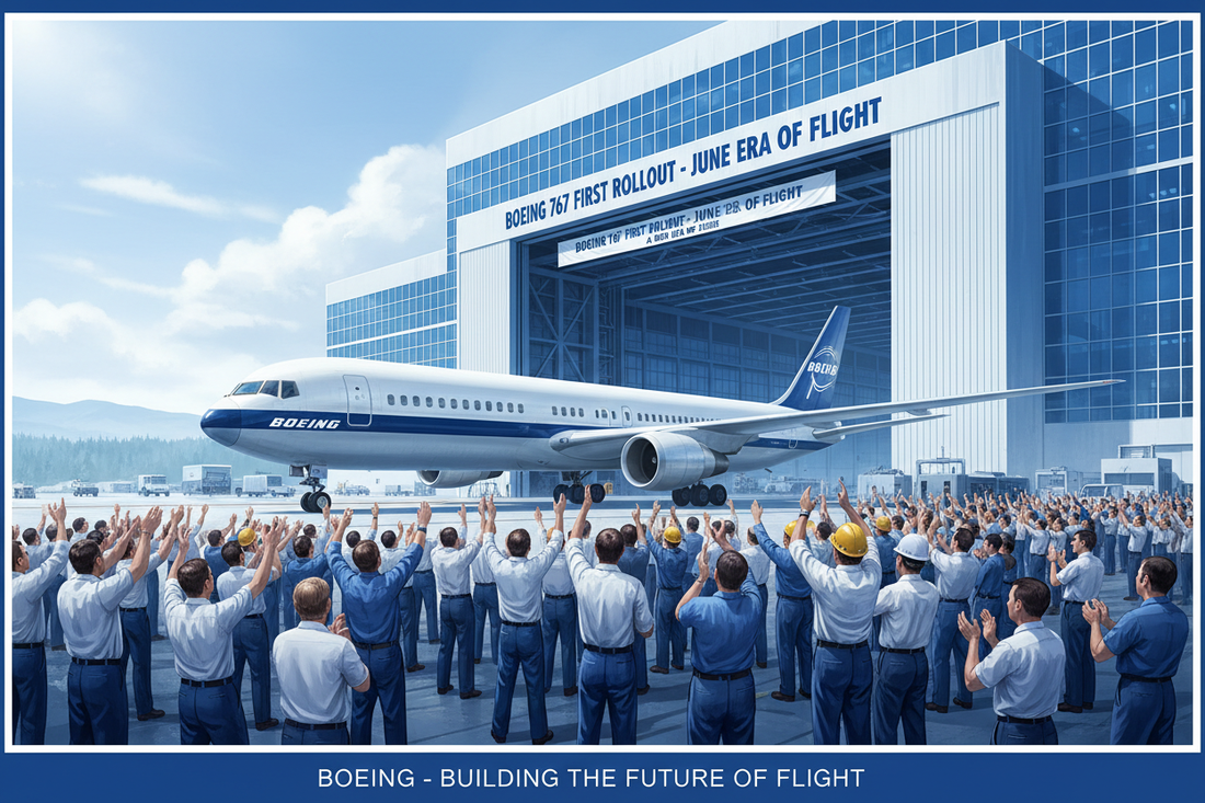 June 23, 1980: The Boeing 767 Rolls Out — Wide-Body Aviation's New Chapter