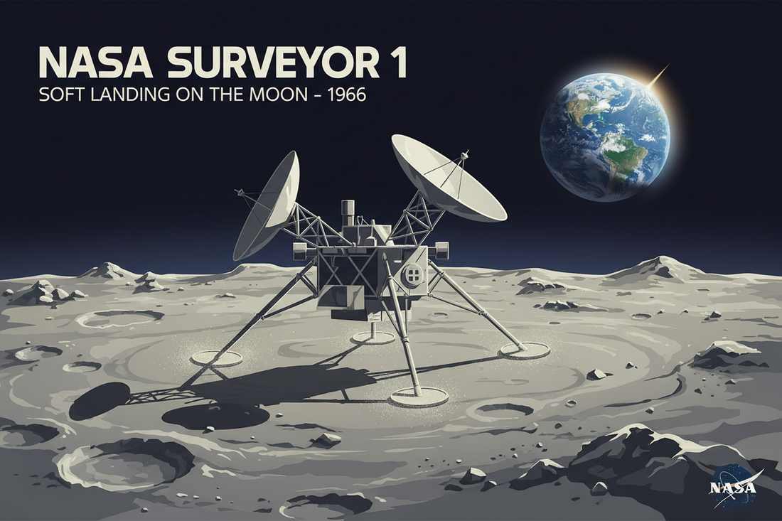 May 30, 1966: Surveyor 1 Lands on the Moon — Aerospace Engineering at Its Finest