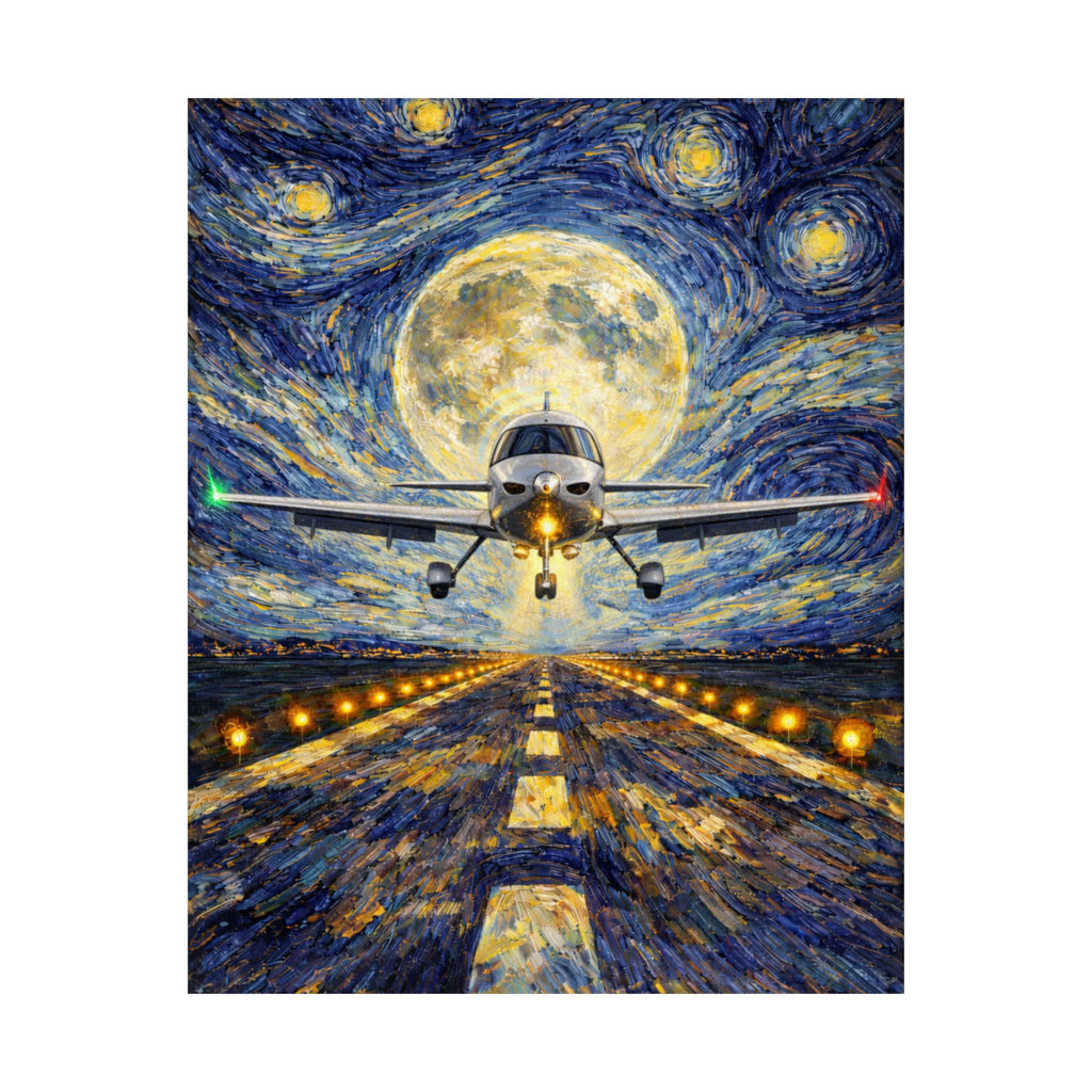 SR-22 Starry Night Van Gogh Poster