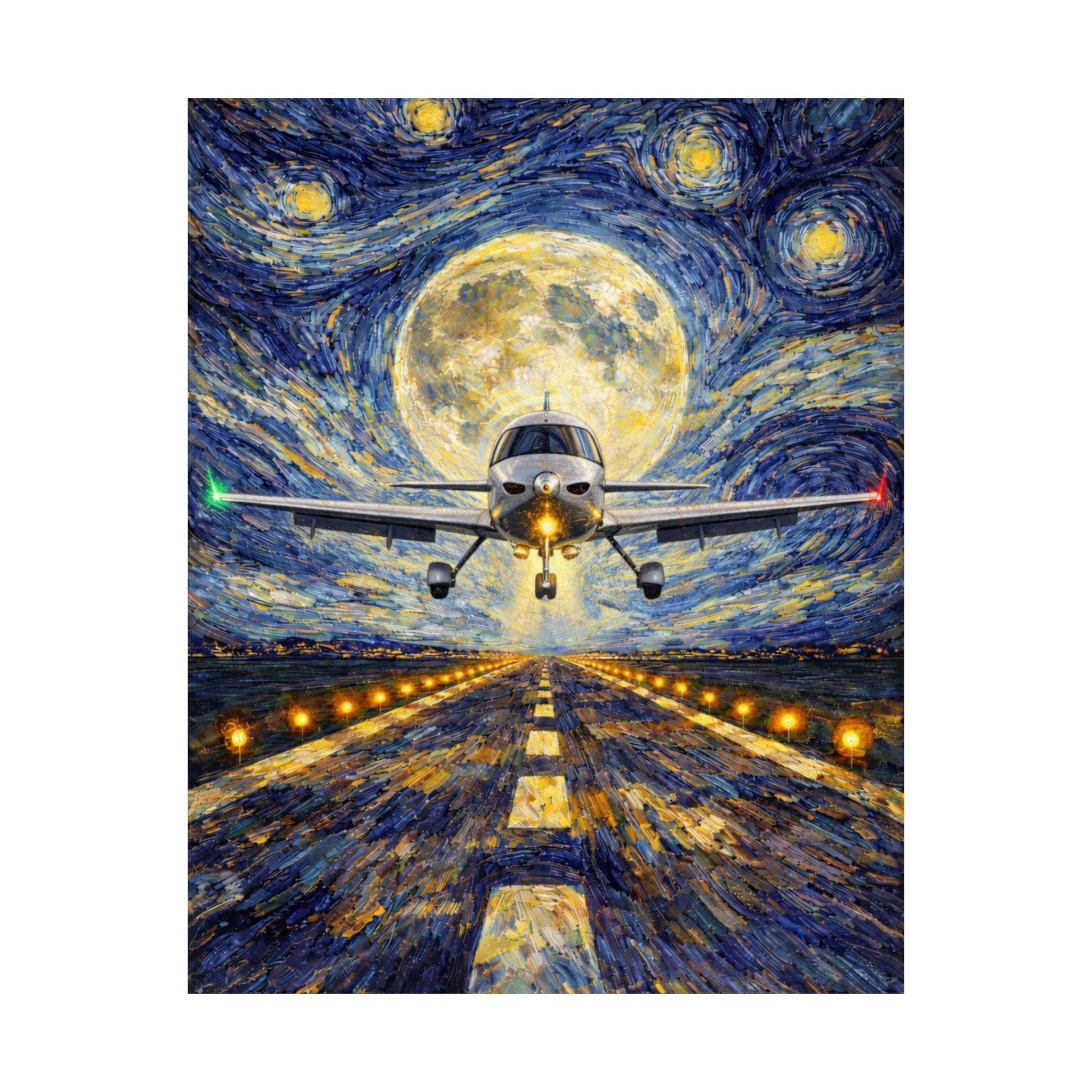 SR-22 Starry Night Van Gogh Poster