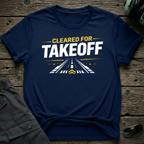 Cleared for Take-Off front view - premium aviation tee for pilots