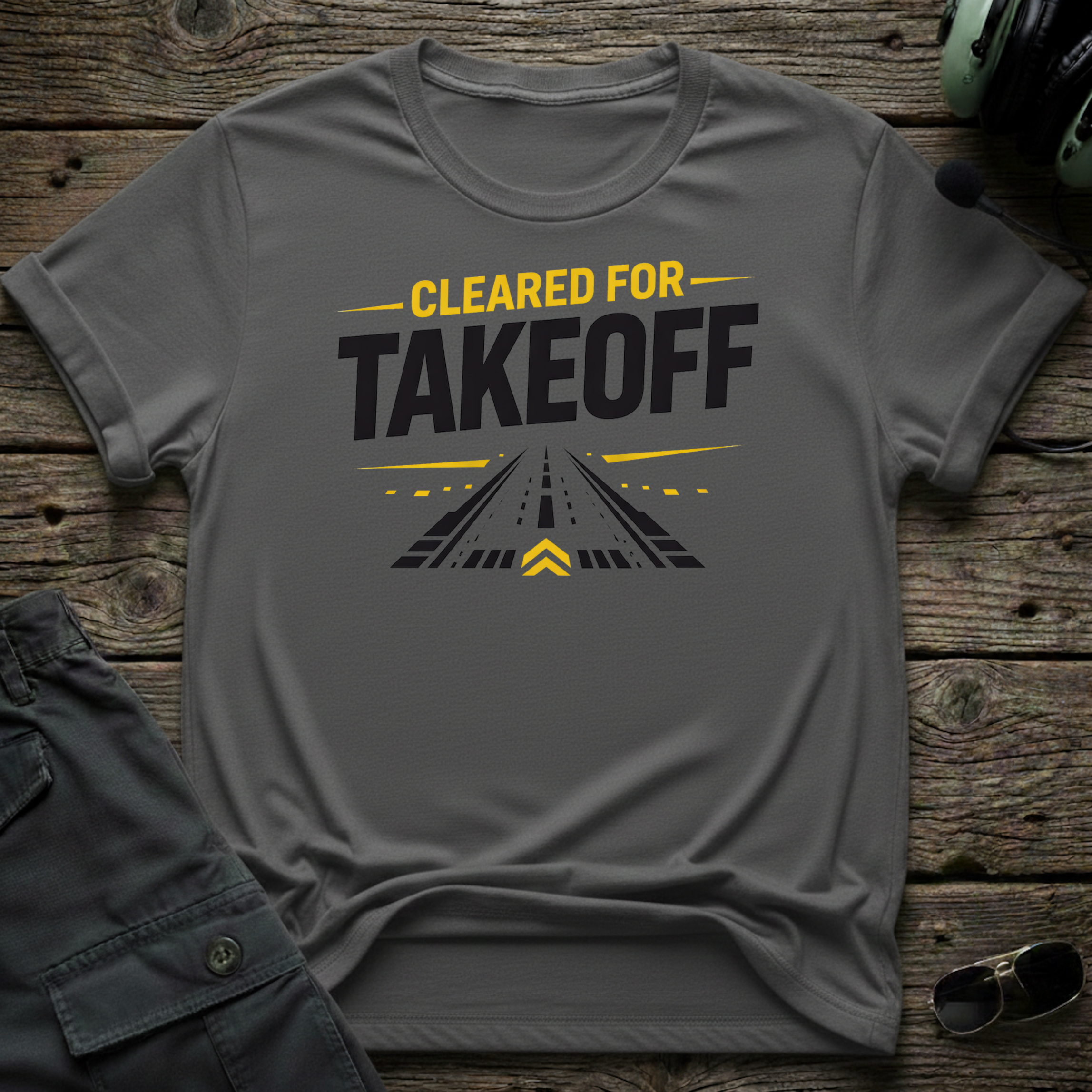 Cleared for Take-Off 2 T-shirt — aviation t-shirt