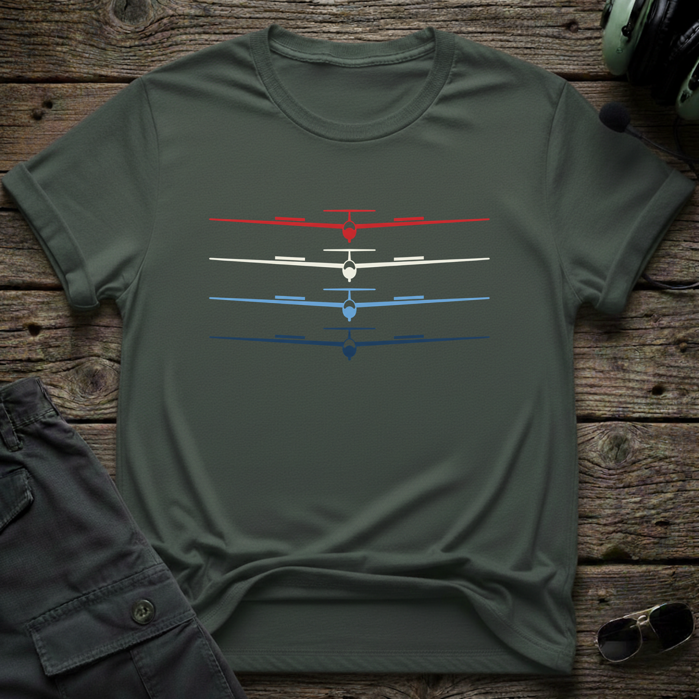 RWB Glider unisex t-shirt - perfect gift for aviation lovers