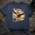 Patriotic Eagle & Flag - Cleared4Tees premium aviation apparel