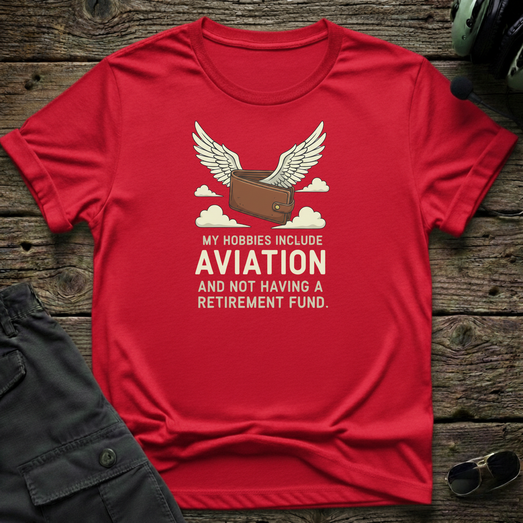 Hobbies Include front view - premium aviation tee for pilots