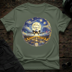 Gulfstream Starry Night front view - premium aviation tee for pilots