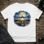 AirBus Starry Night front view - premium aviation tee for pilots