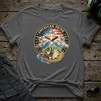 American Pride lifestyle shot - Gildan 64000 ring-spun cotton aviation shirt