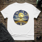 Cessna Night Flight T-Shirt front view - premium aviation gift for pilots