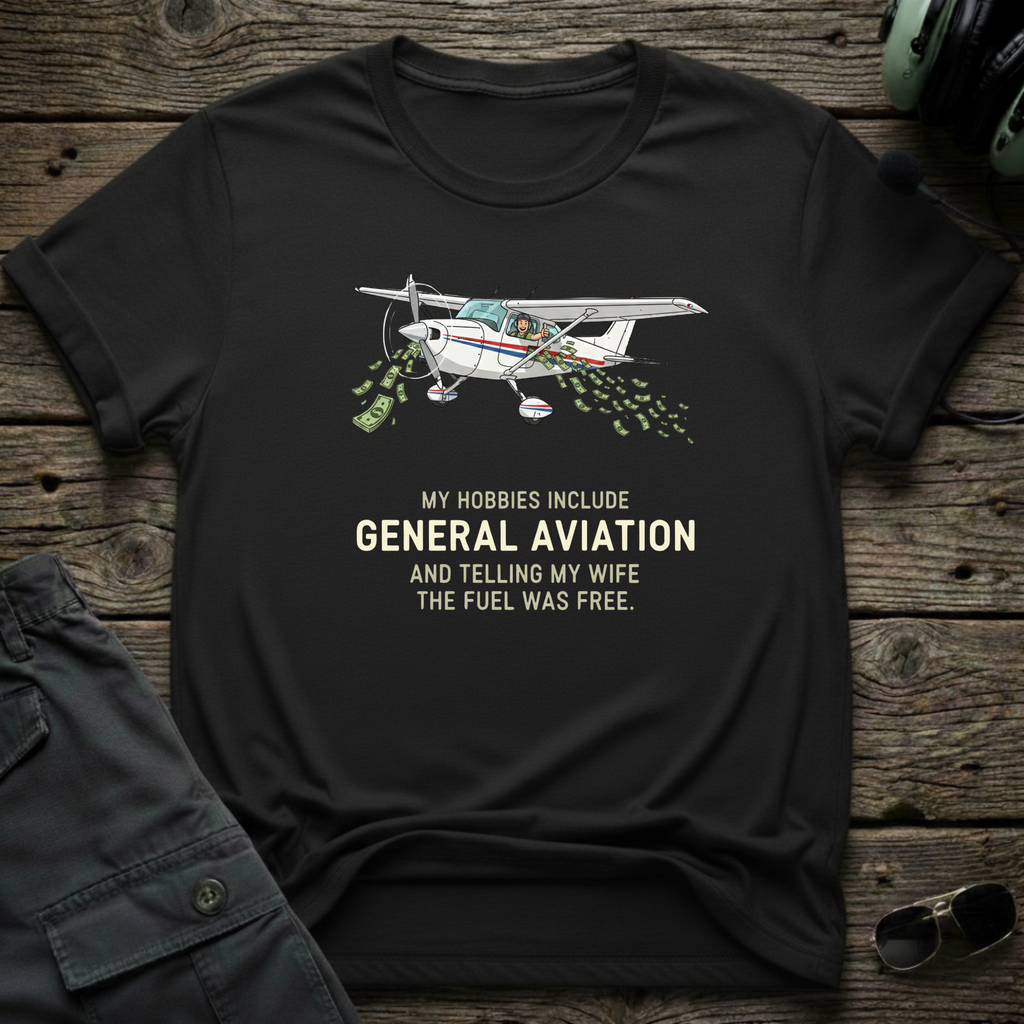 Free Fuel T-shirt — aviation apparel