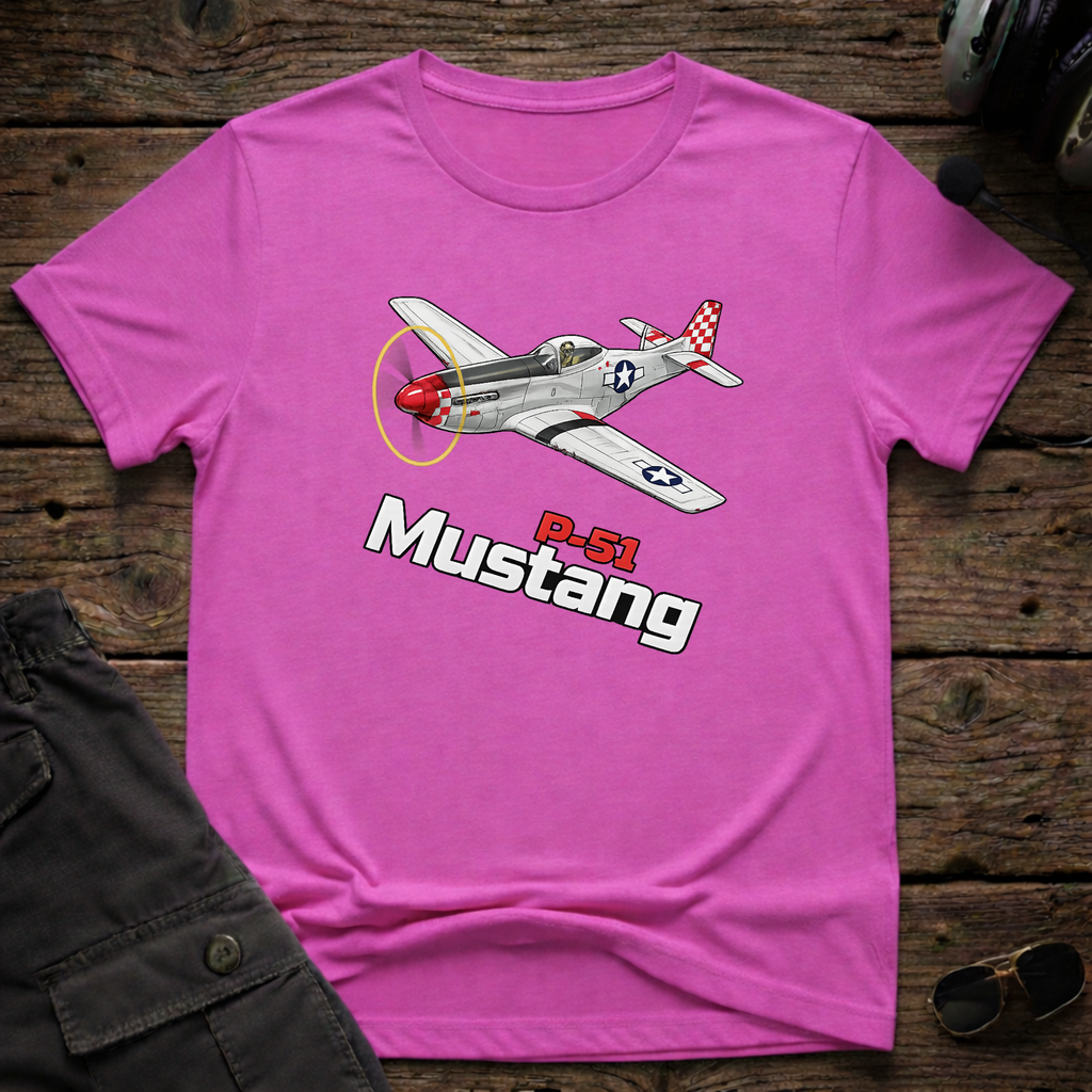 P-51 Mustang T-shirt — aviation apparel