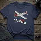 P-51 Mustang - Cleared4Tees premium aviation apparel