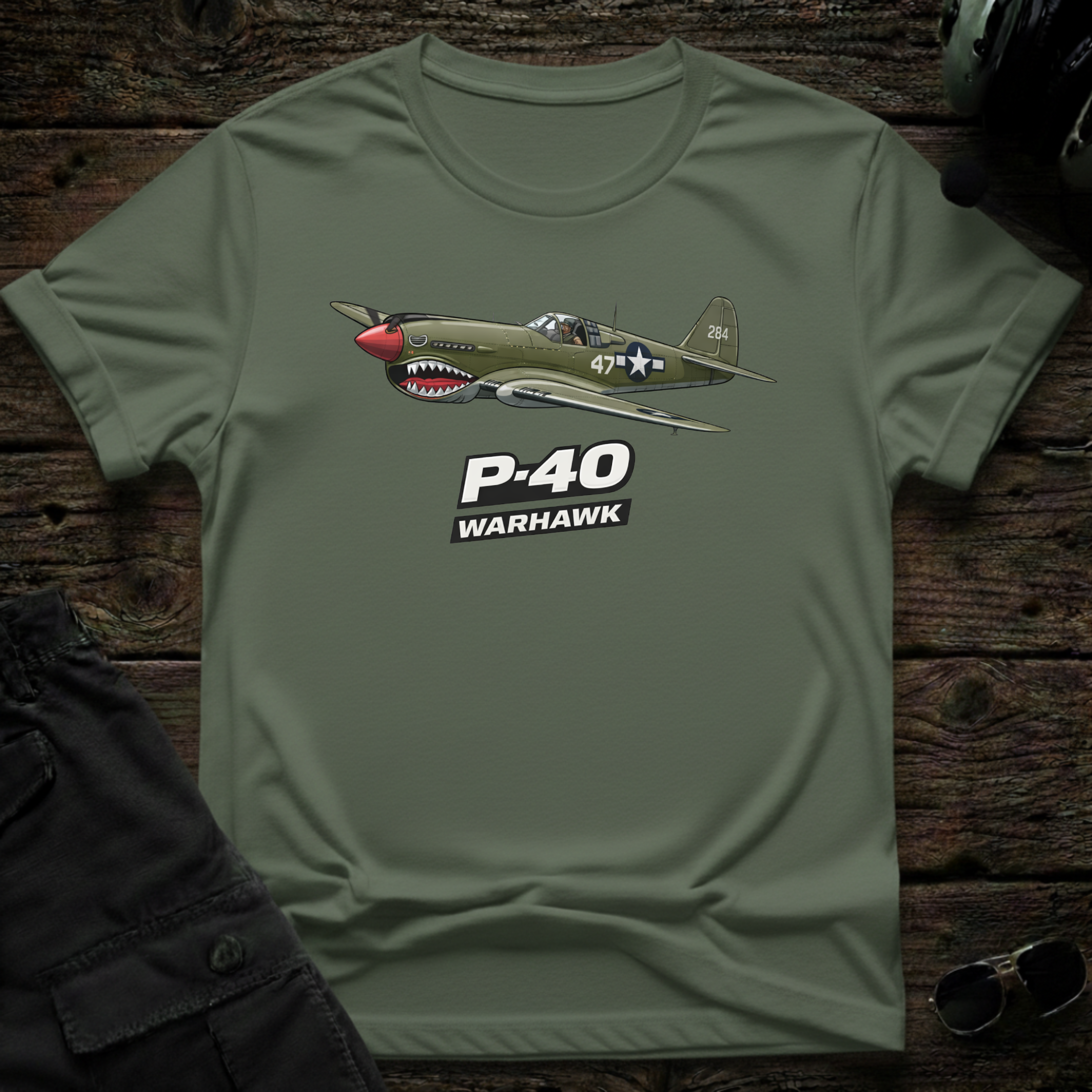 Flying Tiger unisex t-shirt - perfect gift for aviation lovers