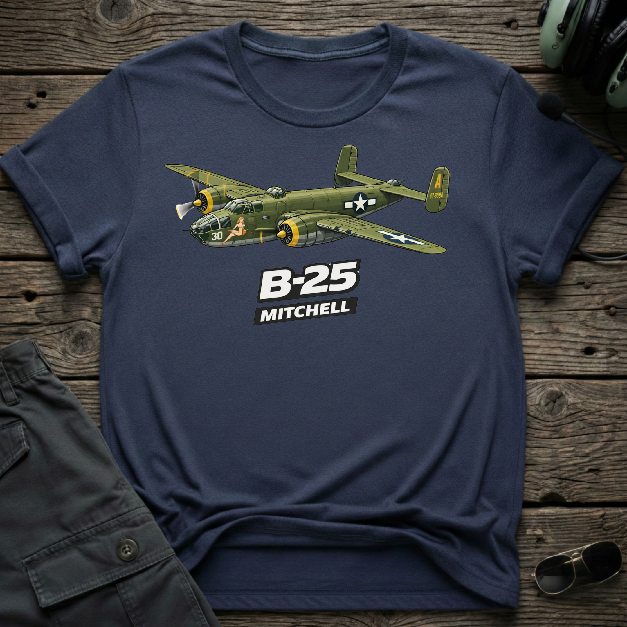 B-25 Mitchell T-shirt — aviation apparel