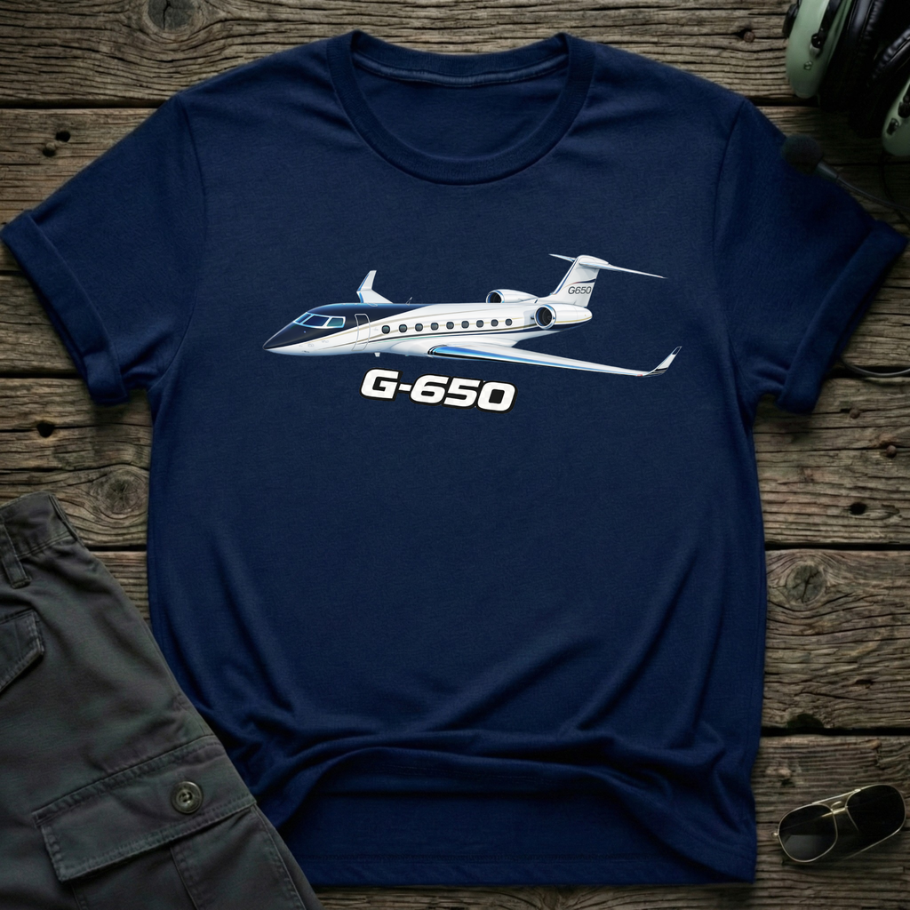 Gulfstream G650 - Cleared4Tees premium aviation apparel