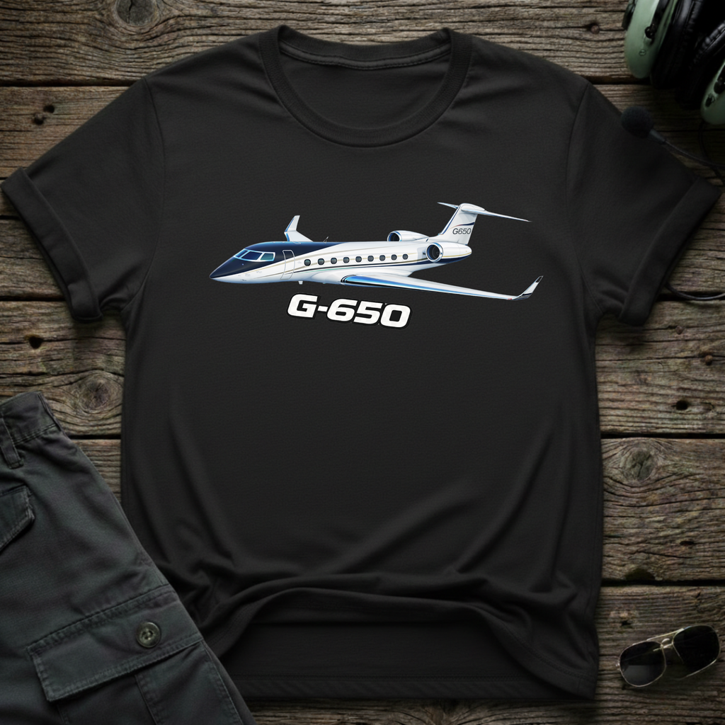 Gulfstream G650 T-shirt — aviation apparel