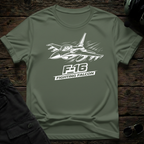 F-16 Falcon Line Art front view - premium aviation tee for pilots