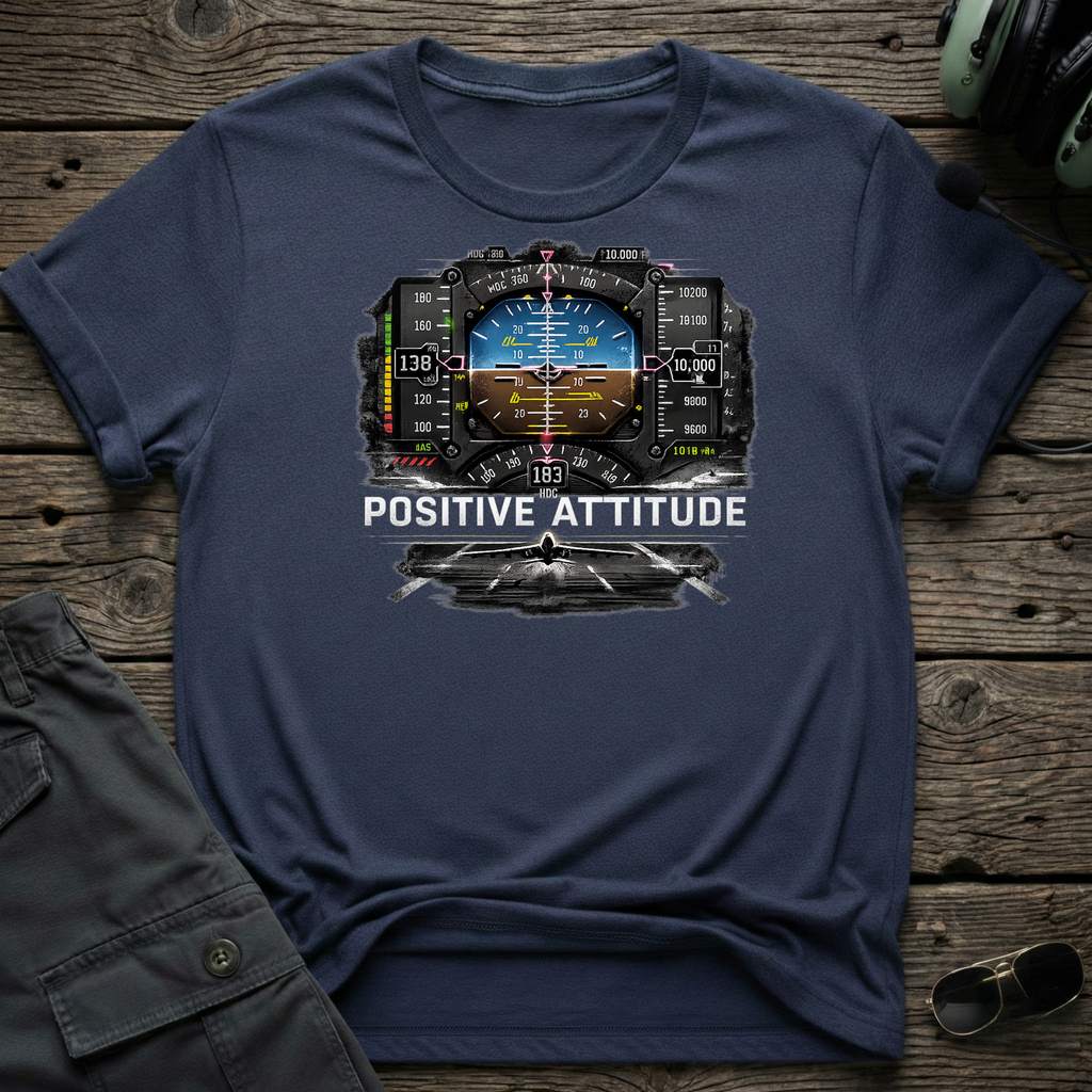 Positive Attitude - Cleared4Tees premium aviation apparel