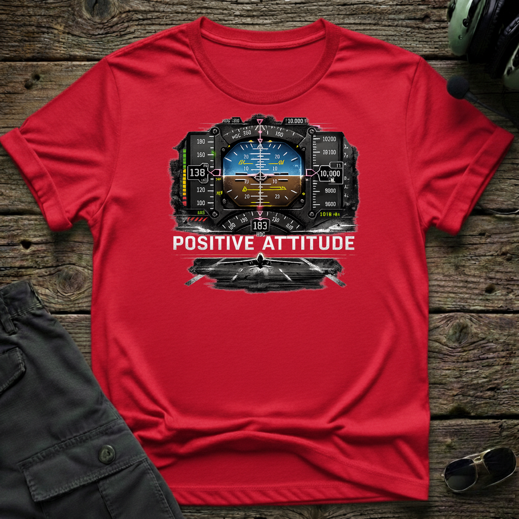 Positive Attitude T-shirt — aviation t-shirt