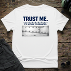 Trust Me front view - premium aviation tee for pilots