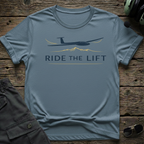 Ride The Lift lifestyle shot - Gildan 64000 ring-spun cotton aviation shirt