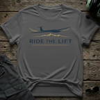 Ride The Lift front view - premium aviation tee for pilots