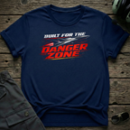 Built For The Danger Zone front view - premium aviation tee for pilots