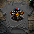 Not The Plane front view - premium aviation tee for pilots