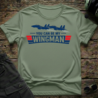 You Can Be My Wingman lifestyle shot - Gildan 64000 ring-spun cotton aviation shirt
