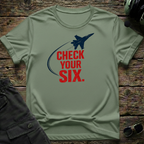 Check Your Six T-shirt — aviation apparel