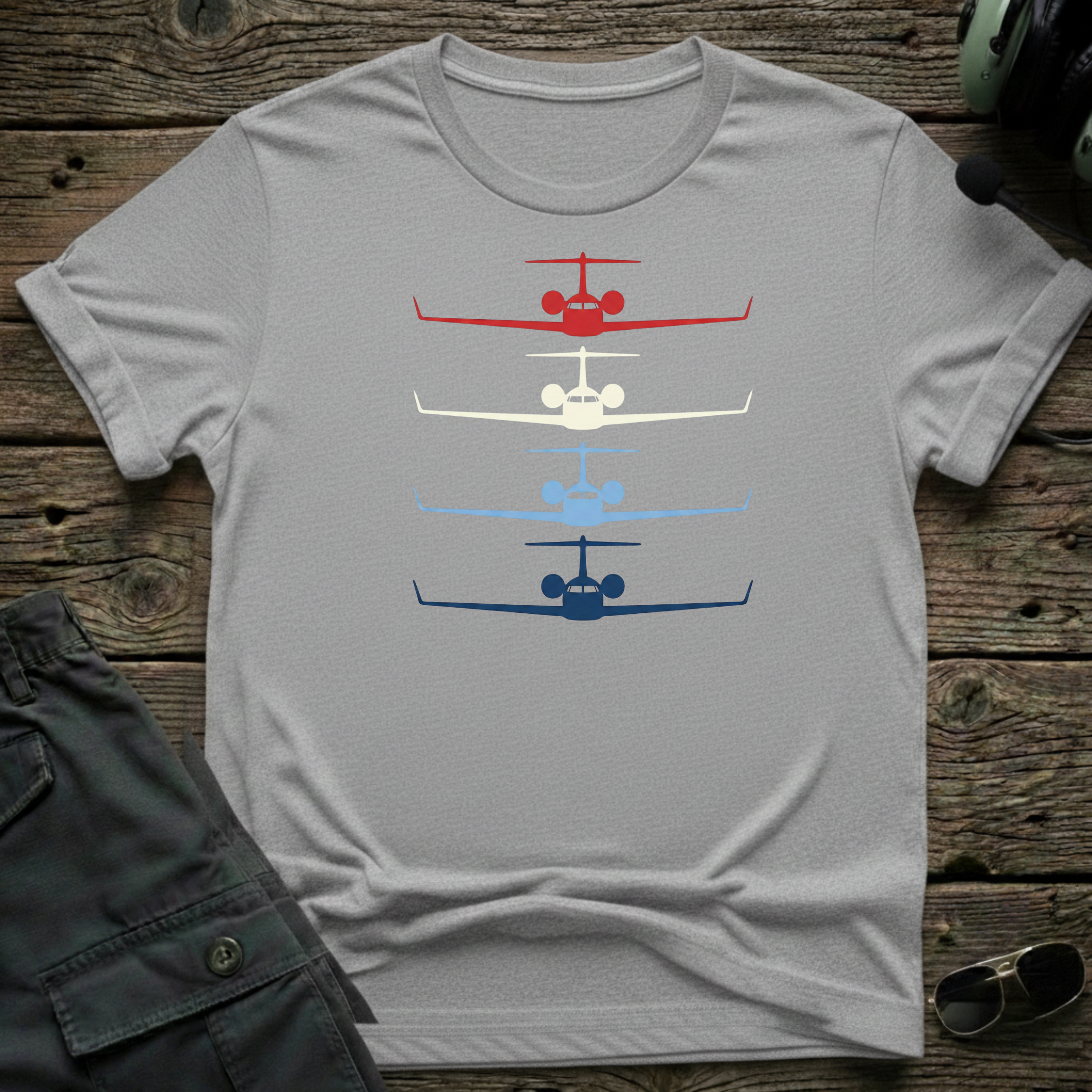 RWB Bizjet T-shirt — aviation apparel