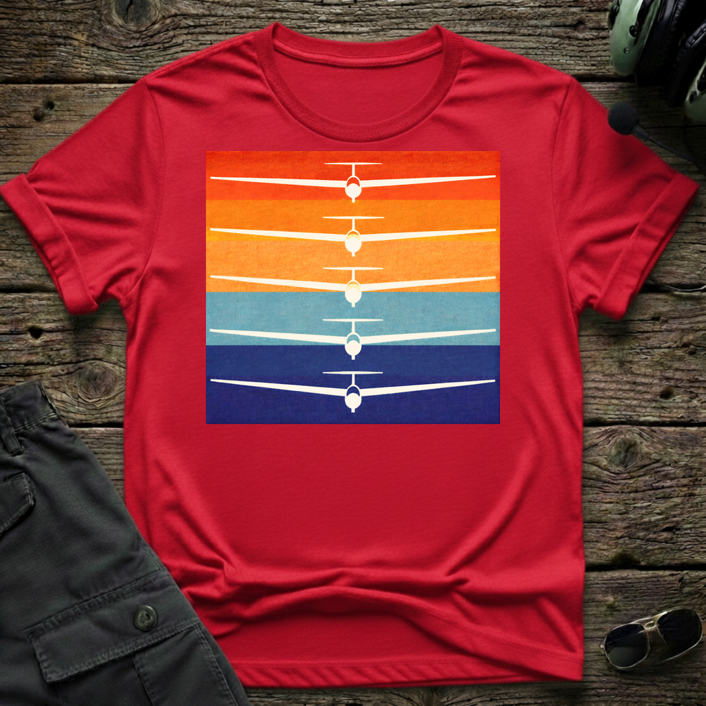 Sunset Glide T-shirt — aviation t-shirt
