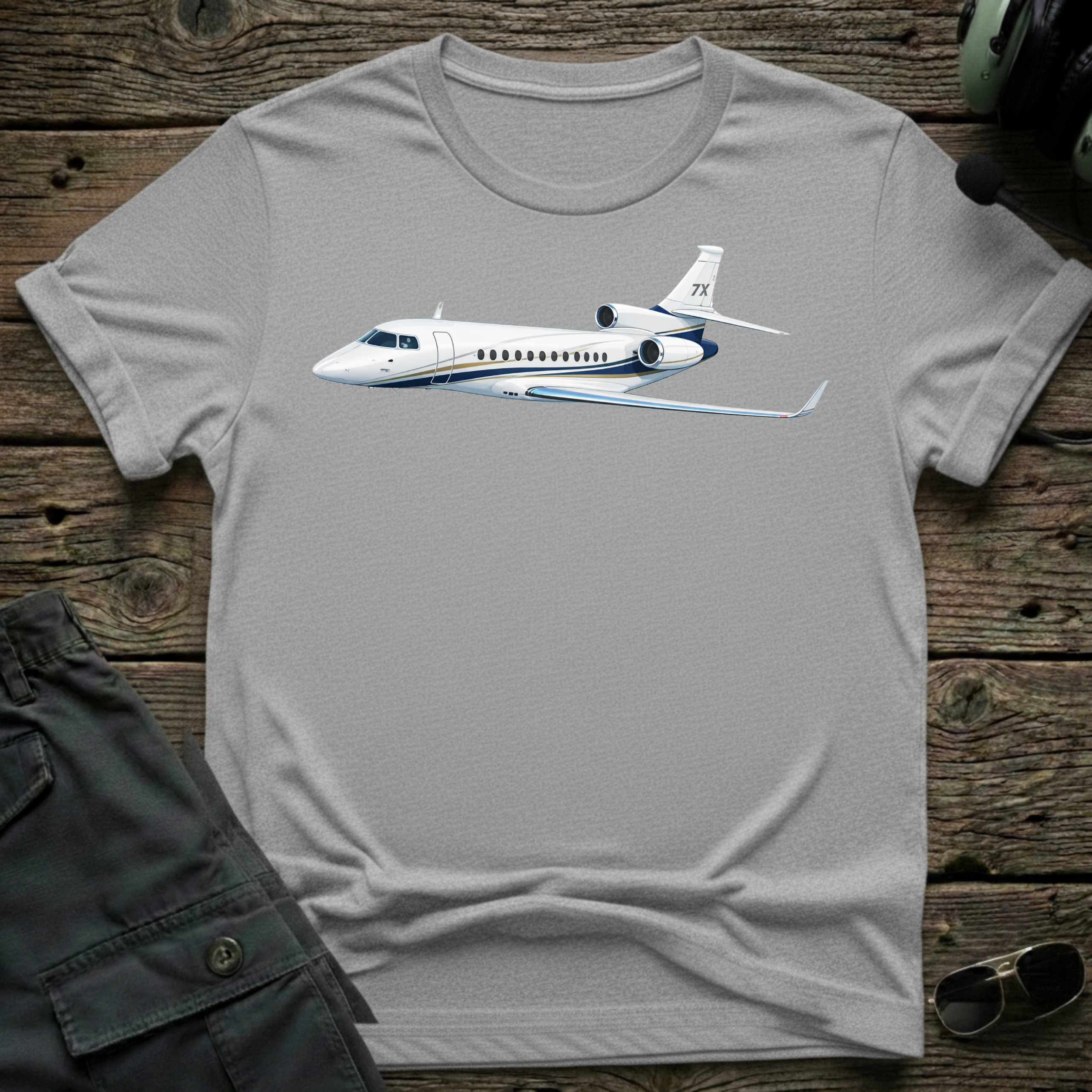 7X Speed lifestyle shot - Gildan 64000 ring-spun cotton aviation shirt