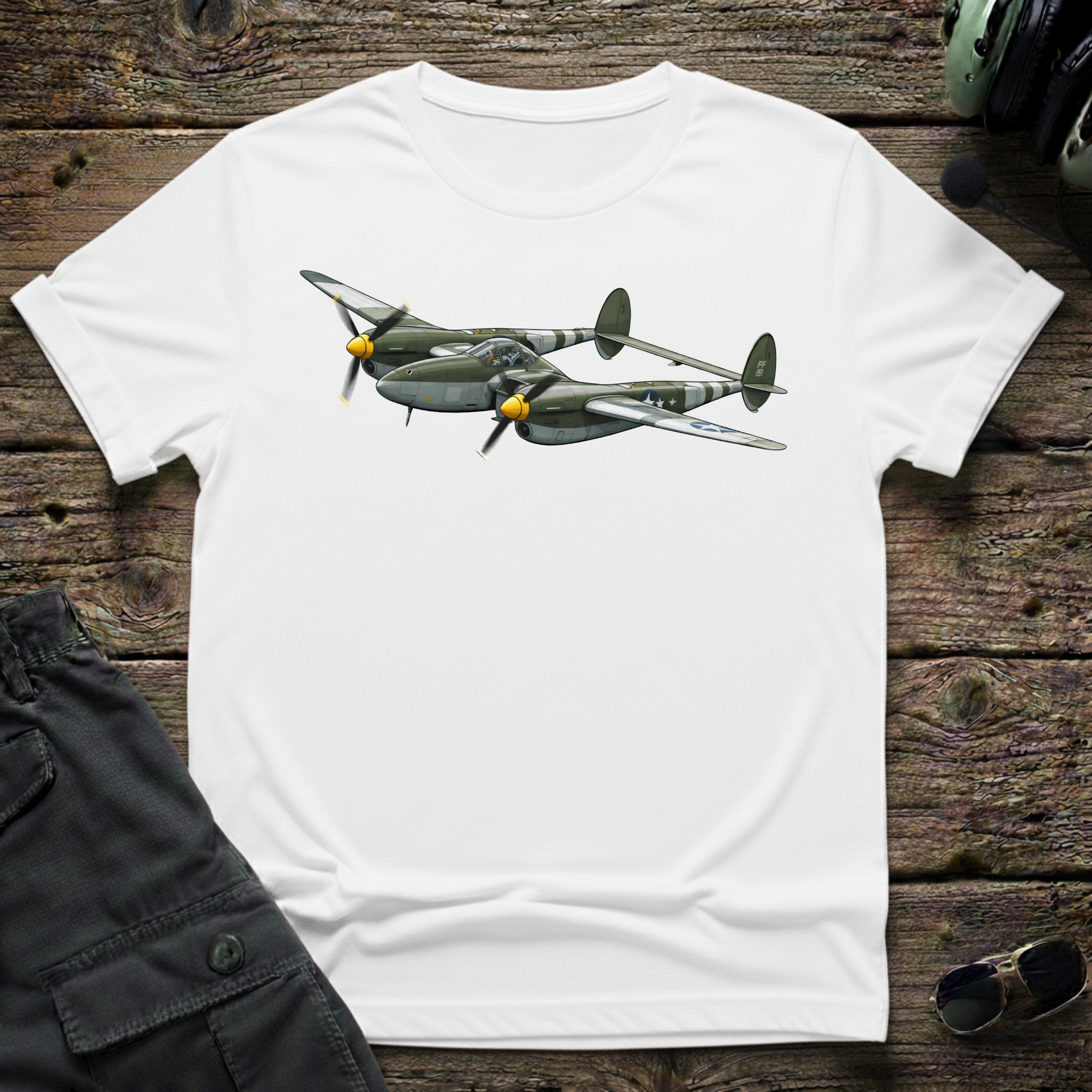 Lightning Strikes Twice unisex t-shirt - perfect gift for aviation lovers