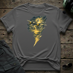 Lightning Bolt front view - premium aviation tee for pilots