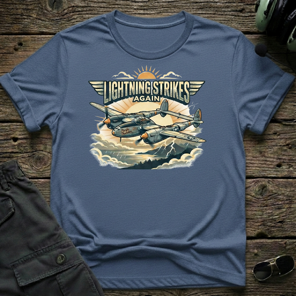 Lightning Strikes T-shirt — aviation apparel