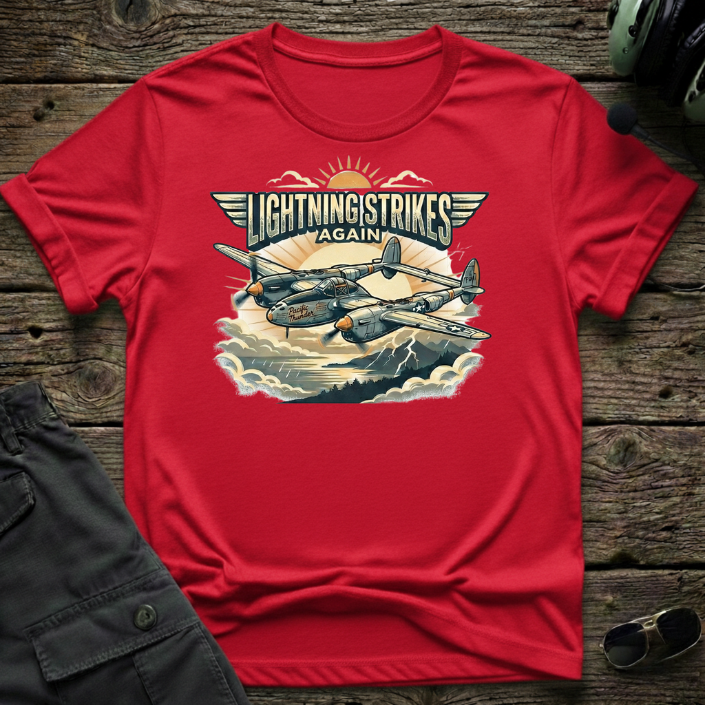 Lightning Strikes T-shirt — aviation apparel