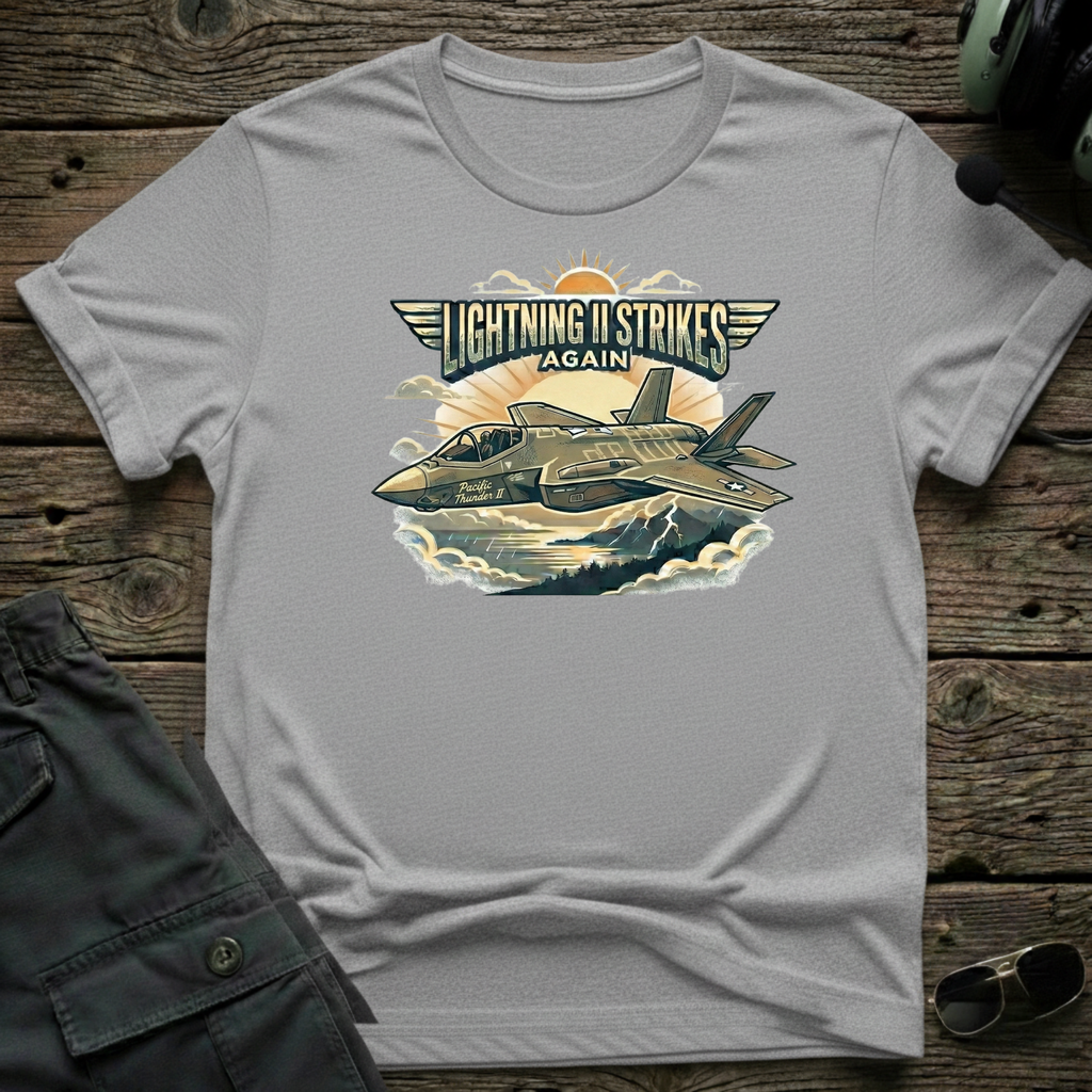 Lightning II Strikes T-shirt — aviation apparel