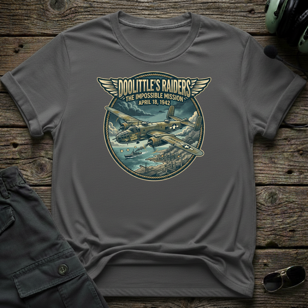 Doolittle's Raiders front view - premium aviation tee for pilots