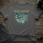 Black Sheep Squadron pilot shirt front view - WWII Corsair warbird gift for aviation history fans