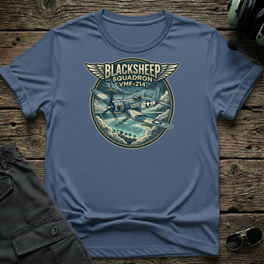 BlackSheep Squadron T-shirt — aviation apparel