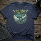 Battle of Midway lifestyle shot - Gildan 64000 ring-spun cotton aviation shirt