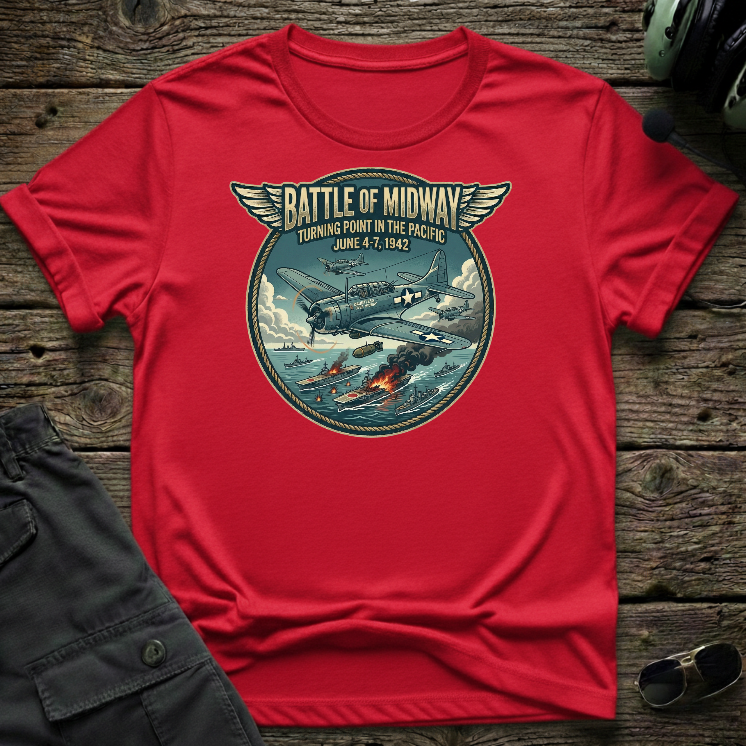 Battle of Midway T-shirt — aviation apparel