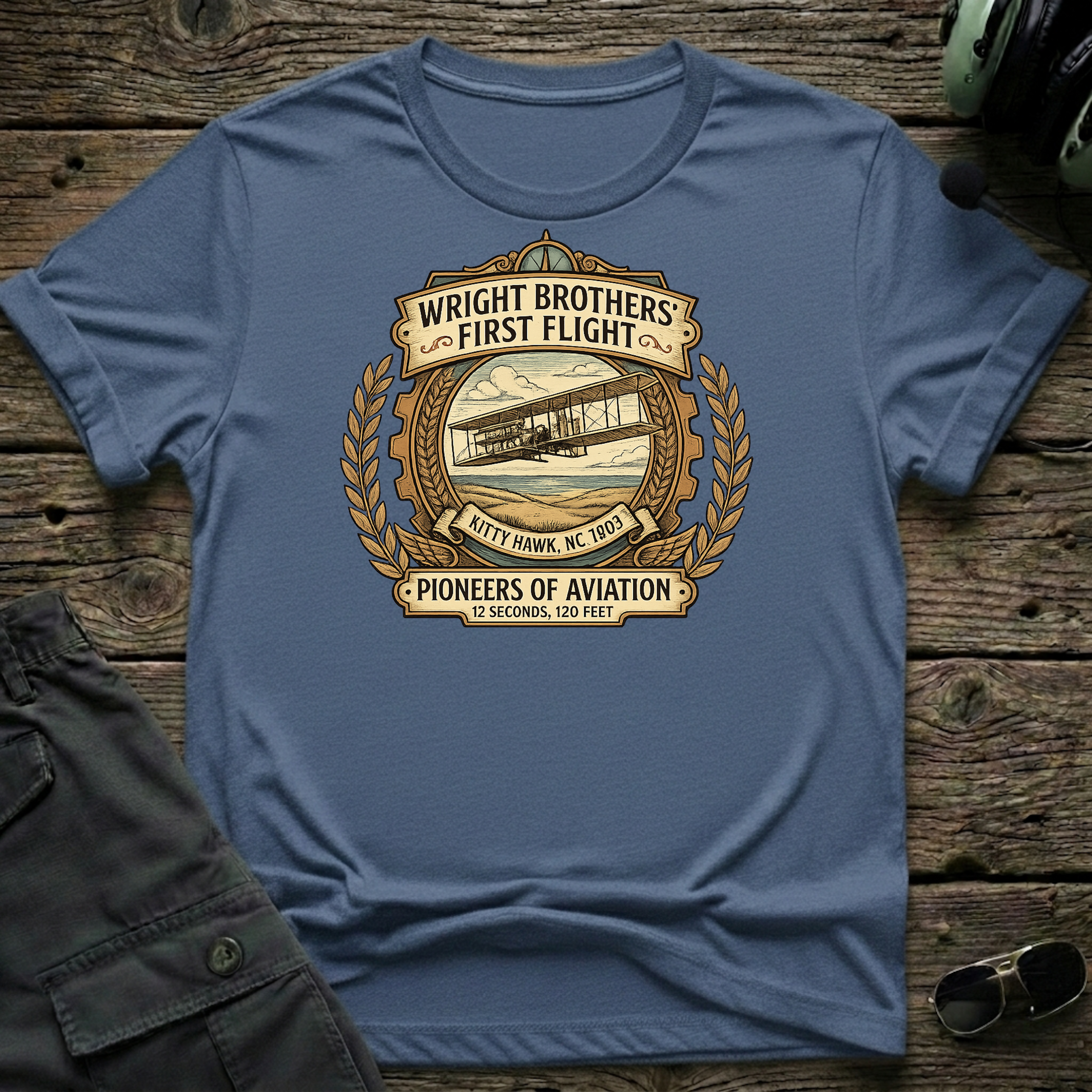 Wright Brothers T-shirt — aviation apparel