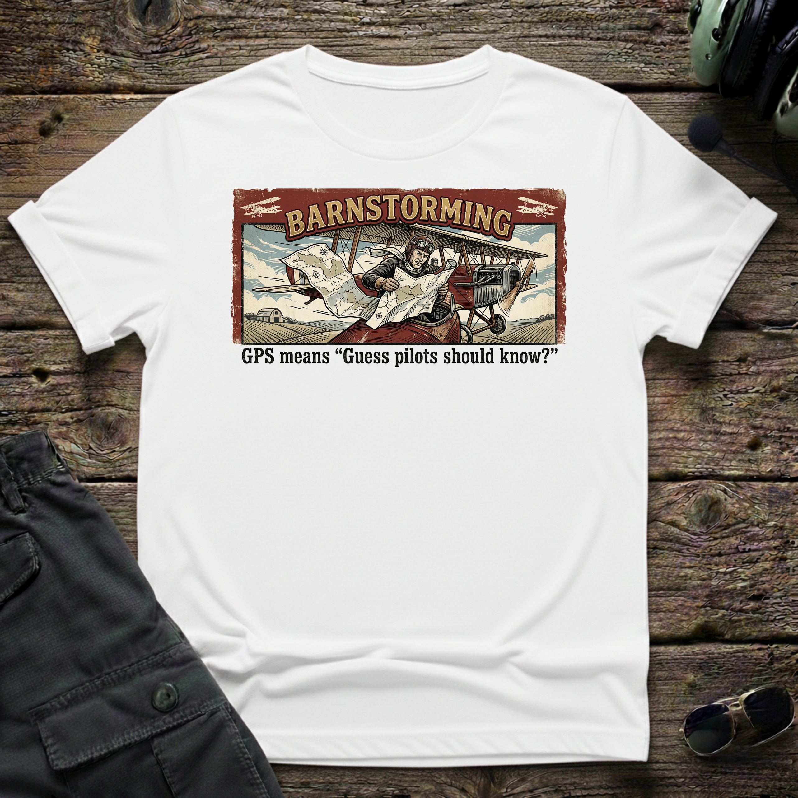 Barnstorming unisex t-shirt - perfect gift for aviation lovers