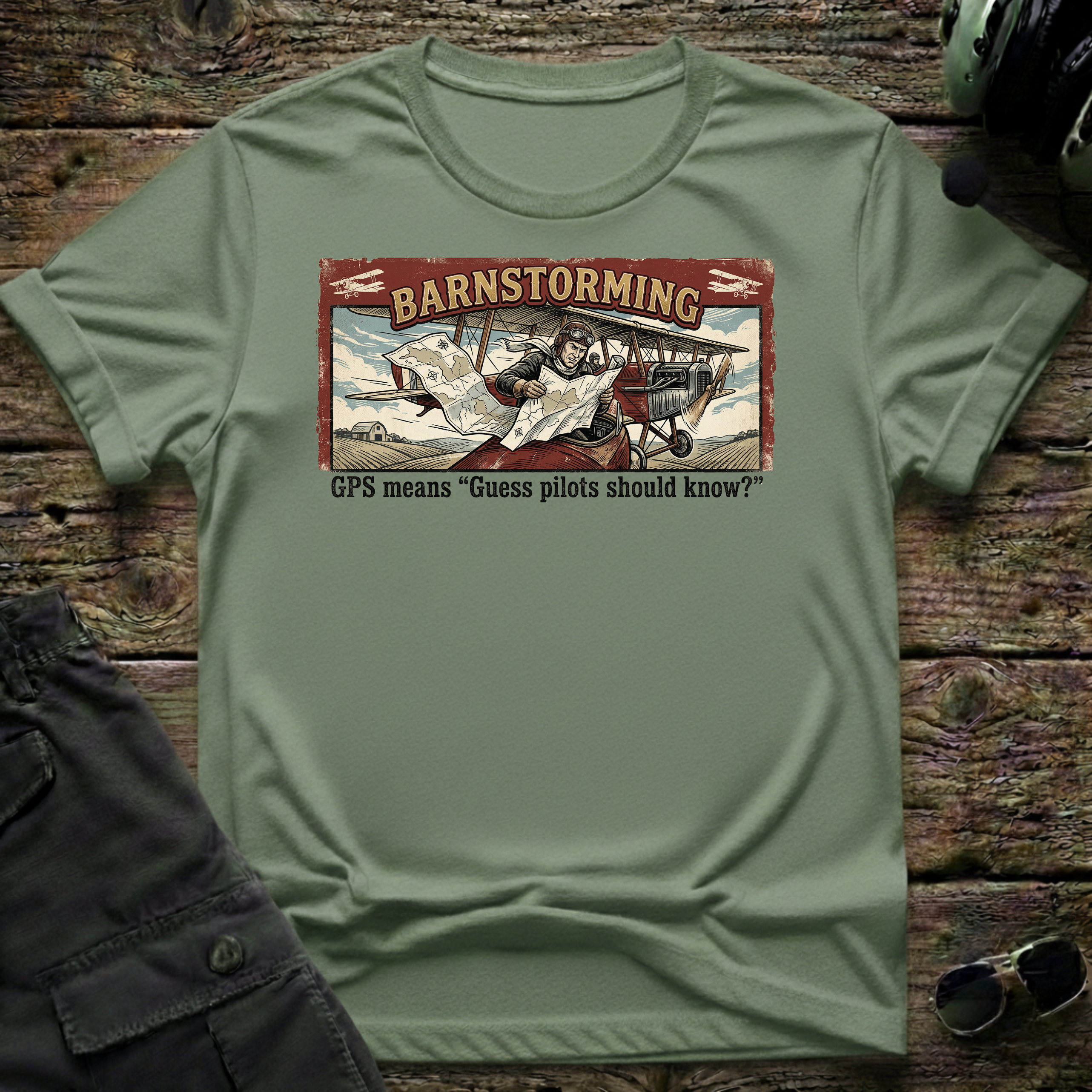 Barnstorming T-shirt — aviation apparel