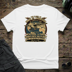 Lindberg NY-Paris front view - premium aviation tee for pilots