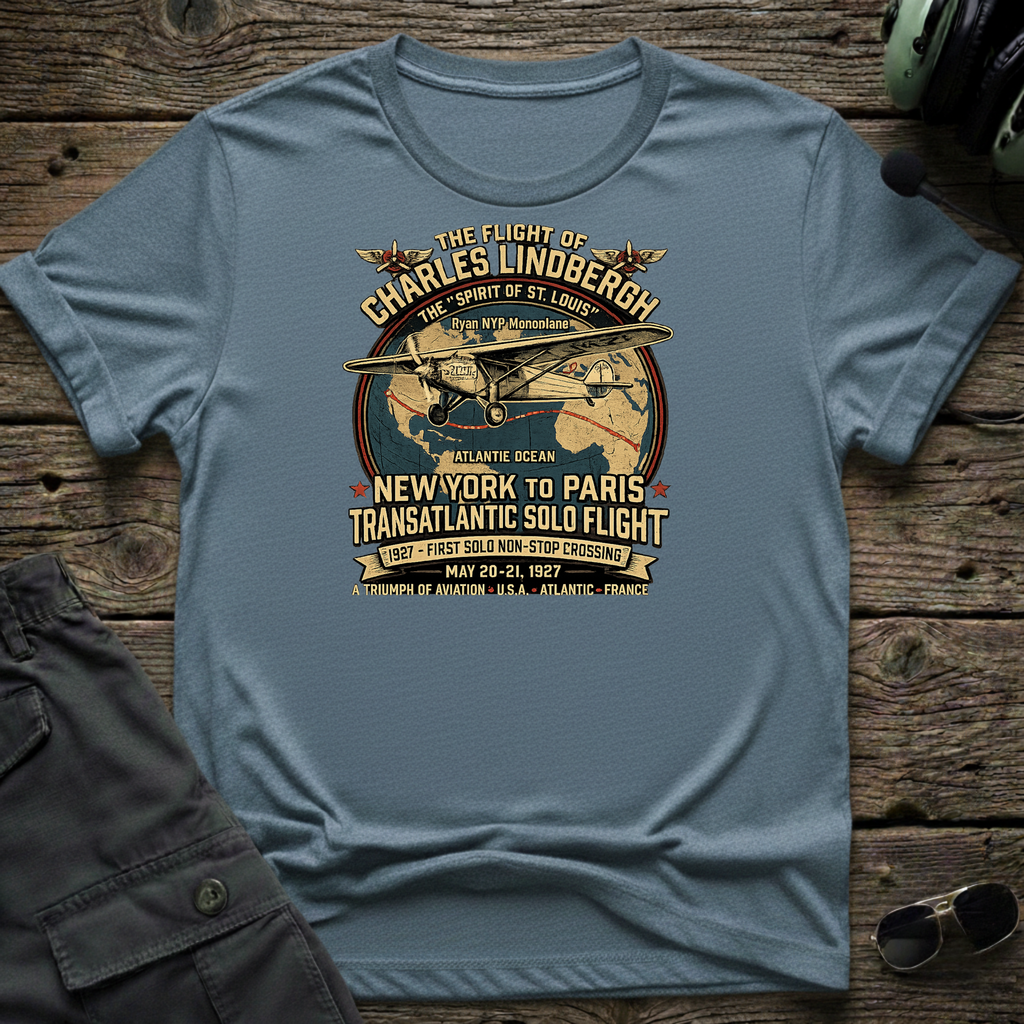 Lindberg NY-Paris T-shirt — aviation apparel