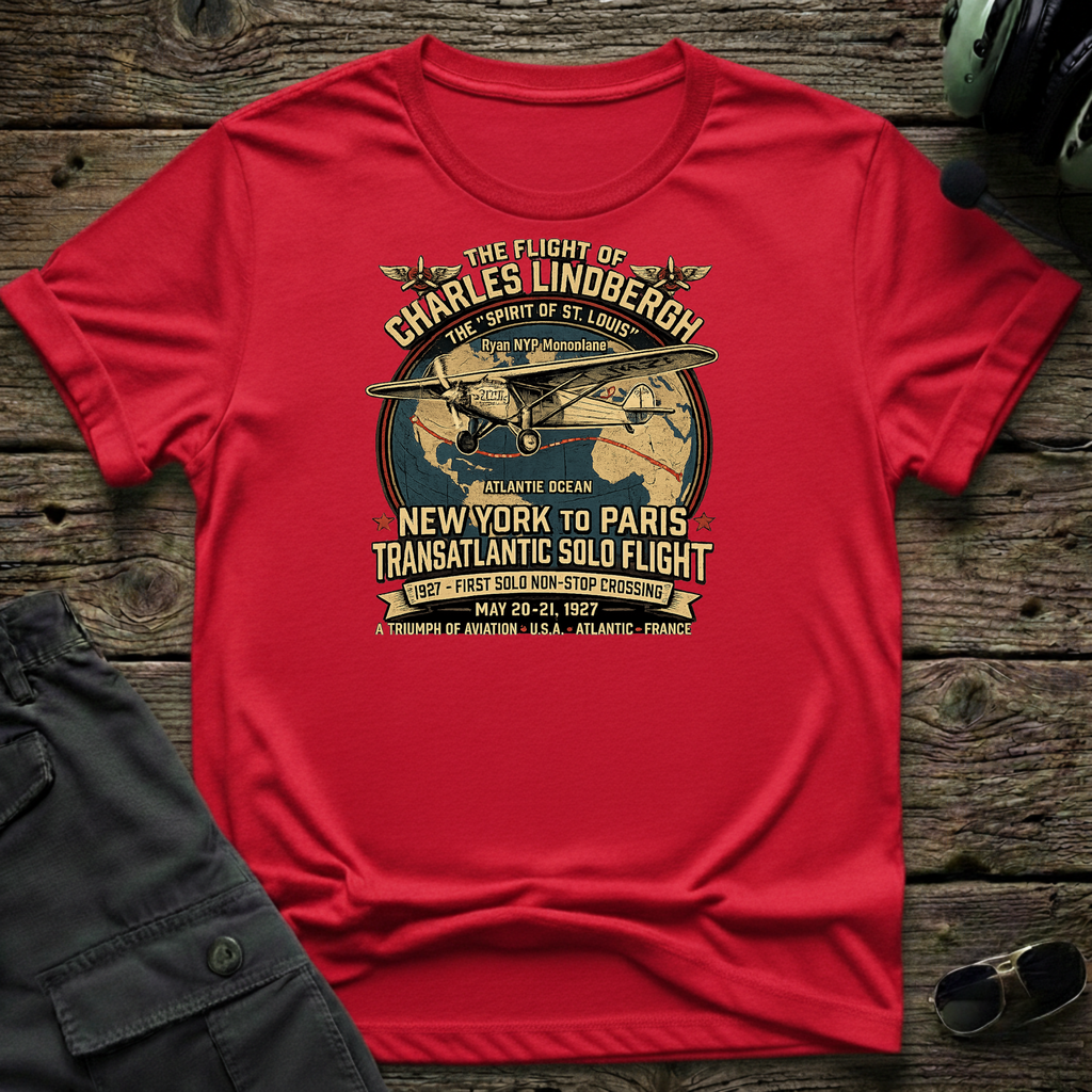 Lindberg NY-Paris T-shirt — aviation apparel