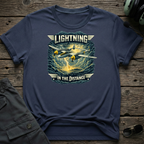Distant Lightning lifestyle shot - Gildan 64000 ring-spun cotton aviation shirt